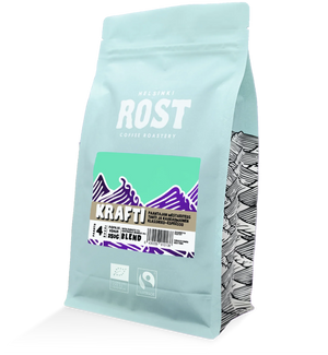 KRAFTI tummapaahtoinen luomuespresso – ROST Kahvipaahtimo